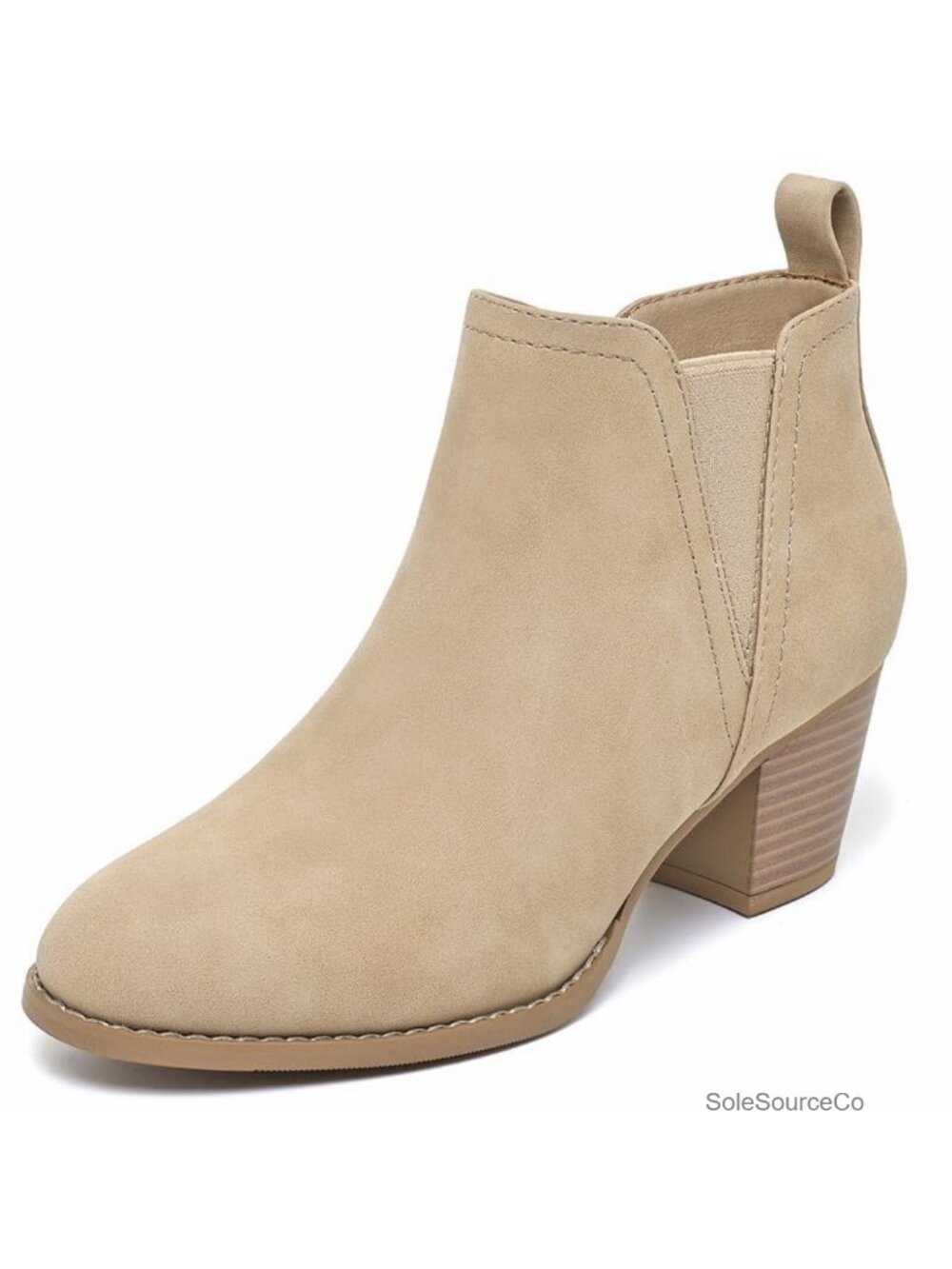 Women's Ankle Boots Chunky Heel Zipper Winter Booties with Arch Support and